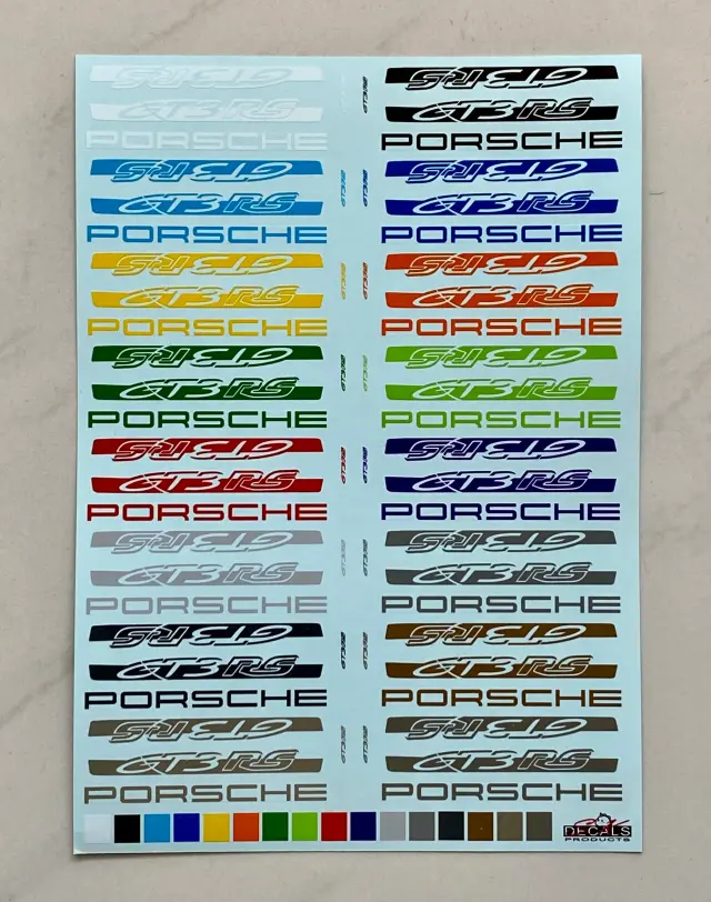 SK decal 1/24 ポルシェ 911 GT3 RS ストライプロゴ オプションデカール タミヤ対応　SK24210
