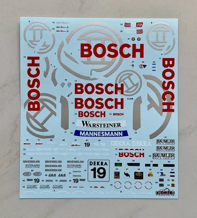 SK decal 1/24 アルファロメオ 155 V6 Ti ITC 1996 Bosch JAS Motorsport アルファロメオ フルデカール タミヤ対応　SK24214