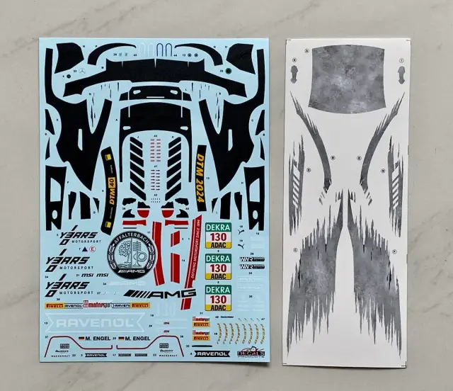 SK decal 1/24 メルセデス AMG GT Evo DTM 2024 Mercedes-AMG Team Winward No.130 フルデカール タミヤ対応　SK24220