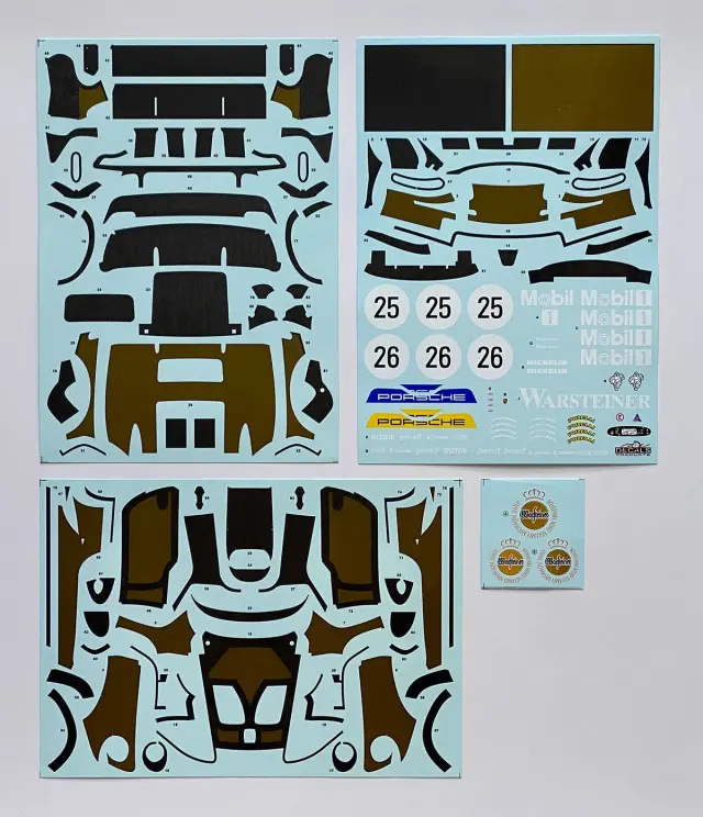 SK decal 1/24 ポルシェ 911 GT1 テスト 1996 フルカーボンデカール タミヤ対応 SK24236