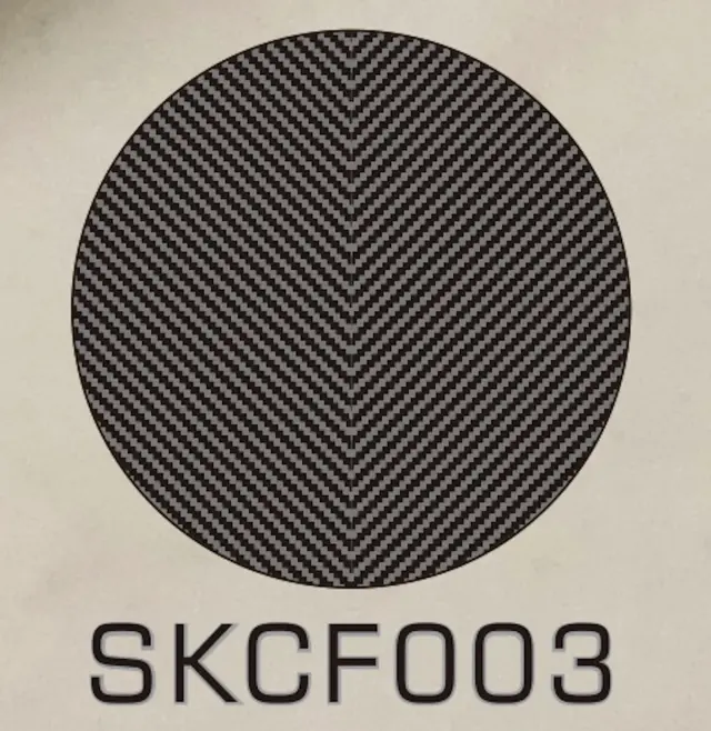 SK Decal カーボンデカール パターンC シート印刷サイズ 天地190mm 左右130mm　SKCF003