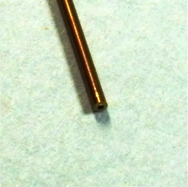 さかつう 真鍮パイプ 外経1.0mm 内径0.8mm 長さ10cm 2本入　SKT-4633