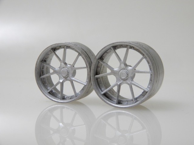 SMC 1/24 F20/R21インチ HF-LC05 センターロック メタルホイールセット　SMC-P012