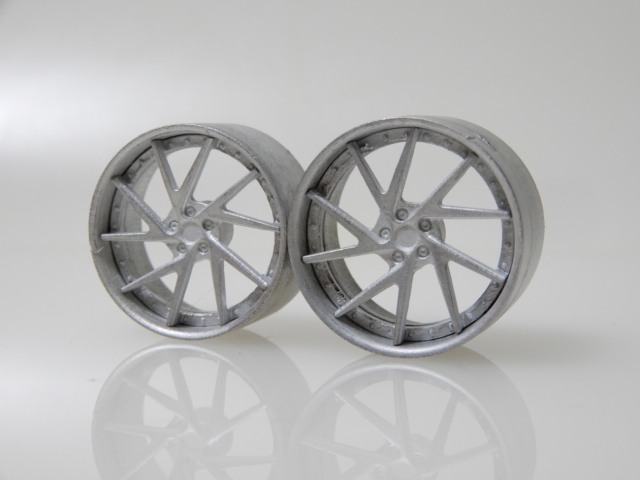 SMC 1/24 F20/R21インチ HF-Dic メタルホイールセット　SMC-P013