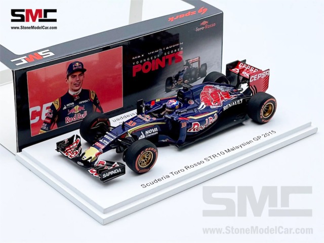 海外ショップ特注スパーク 1/43 トロロッソ STR10 マレーシアGP 2015 M.フェルスタッペン 最年少ポイント　SMCSP01