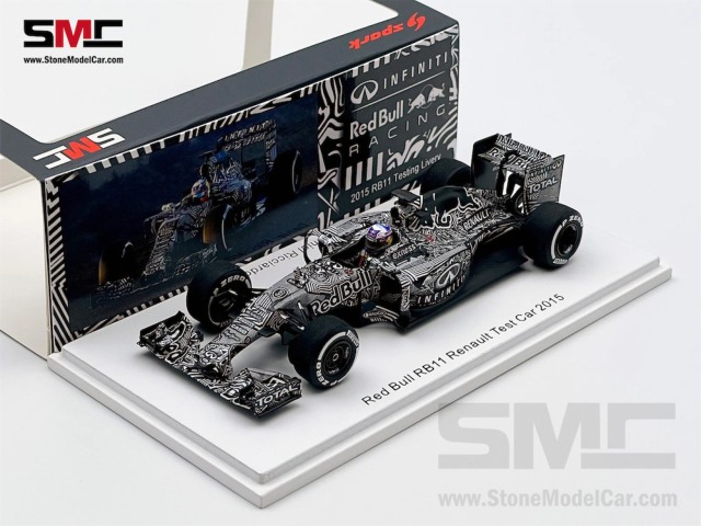 海外ショップ特注スパーク 1/43 レッドブル RB11 テスト 2015 D.リカルド ゼブラカラー　SMCSP03