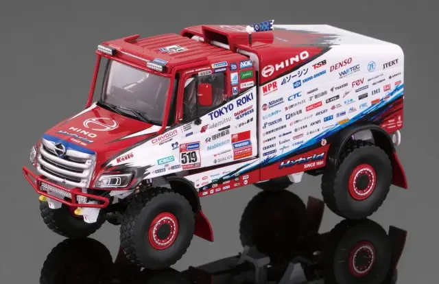 [予約] 日野ヒューテック  1/43 HINO 600シリーズ ハイブリッド 2023 ダカールラリー　SP-196