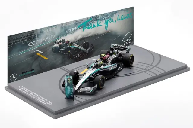 [予約] MMModel特注スパーク 1/43 メルセデス AMG W15 アブダビGP 2024 L.ハミルトン チームラストレース　SP659