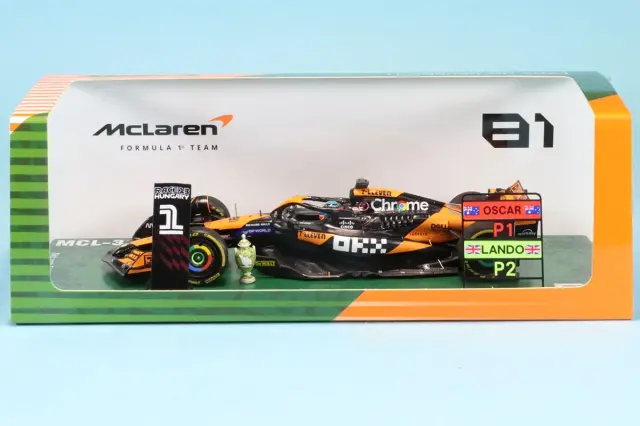リアルウィン特注スパーク 1/43 マクラーレン MCL38 ハンガリーGP 2024 O.ピアストリ F!初優勝 　SP714