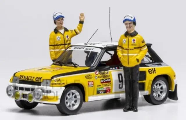 [予約] イクソ 1/43 ルノー 5 ターボ 1981 モンテカルロラリー ウィナー No.9 J ラグノッティ / J M アンドレ フィギュア付　SPRM00281