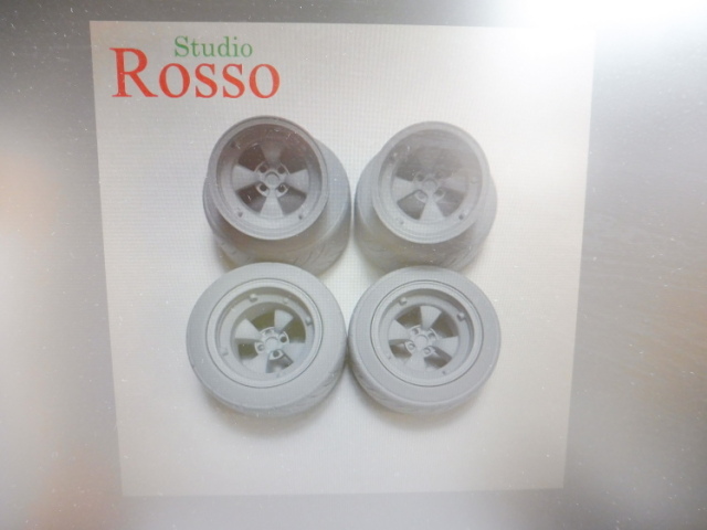 Studio Rosso 1/24 ワークスマグホイール(ゴッティタイプ) 15インチ (タイヤ付き)　SRP-015