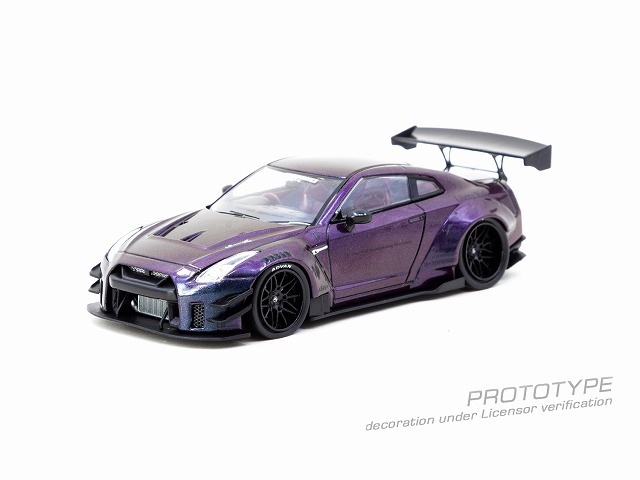 [予約] ターマックワークス 1/43 LB-WORKS ニッサン GT-R R35 タイプ2 ミッドナイトパープル　T43-019-MP