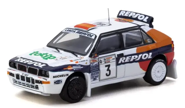 [予約] ターマック 1/64 ランチア デルタ HF インテグラーレ アクロポリス ラリー 1993 カルロス サインツ / ルイス モヤ T64-049-93ACR03