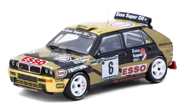[予約] ターマック 1/64 ランチア デルタ HF インテグラーレ ECR ピアンカヴァロ ラリー 1993 ウィナー ピエロ ロンギ / マウリツィオ イメリト T64-049-93PIR06