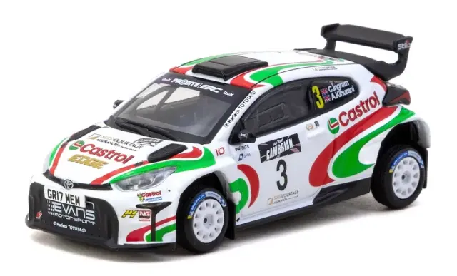 [予約] ターマック 1/64 トヨタ GRヤリス ラリー2 2024 ブリティッシュ ラリー ウィナー クリス イングラム / アレックス キフラニ　T64-092-24BRC03