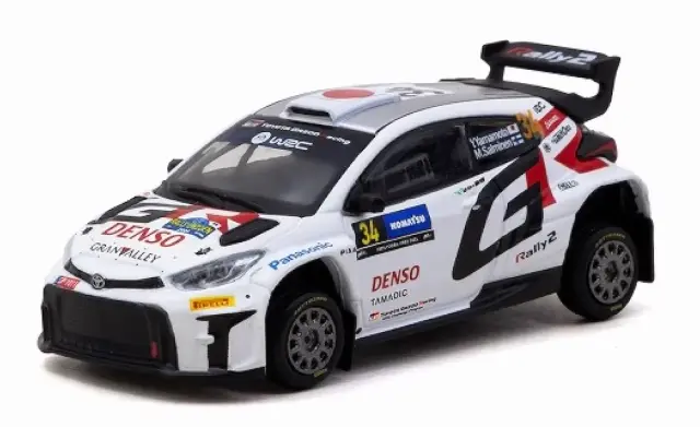 [予約] ターマック 1/64 トヨタ GR ヤリス ラリー2 スウェーデンラリー 2024 山本悠紀 / マルコ サルミネン　T64-092-24RS34