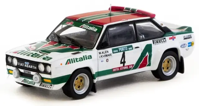 [予約] ターマックワークス 1/64 フィアット 131 アバルト ラリー ラリー・ド・ポルトガル ヴィーニョ・ド・ポルト 1978 優勝 マルク・アレン / イルカ・キヴィマキ　T64-094-78RP04