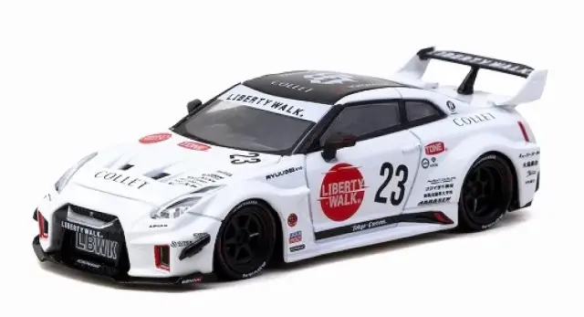 [予約] ターマック 1/64 ニッサン 35GT-RR LBシルエット ワークス GT ホワイト　T64-105-WH