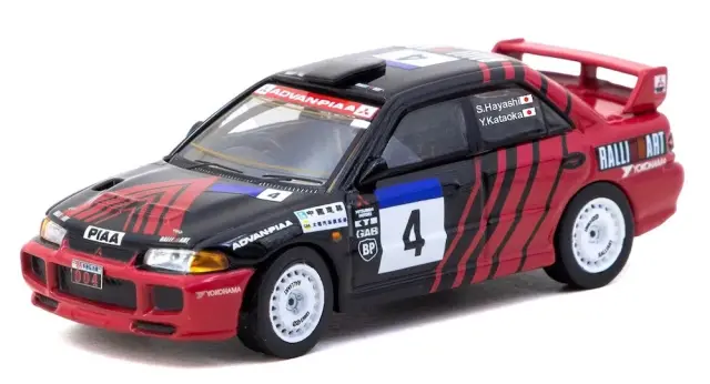 [予約] ターマック 1/64 ミツビシ ランサーエボリューション3 チャイナラリー1998 片岡義弘 / 林聡　T64G-050-98CR04
