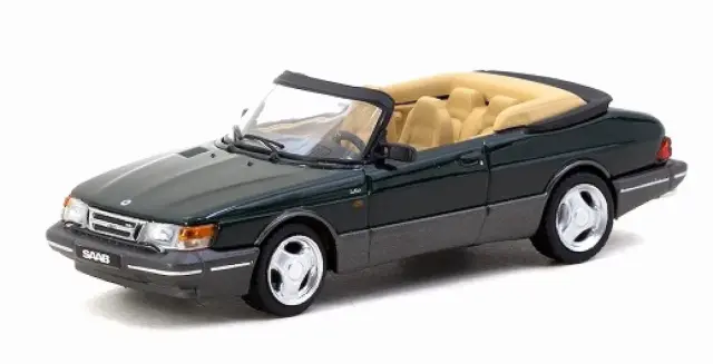 [予約] ターマック 1/64 サーブ 900 ターボ コンバーチブルグリーン　T64G-067-GR