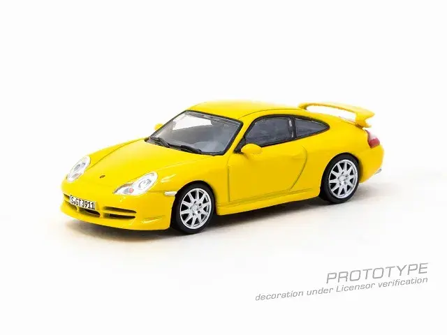 [予約] ターマックワークス 1/64 ポルシェ 911 GT3 (タイプ996) イエロー　T64G-069-YL