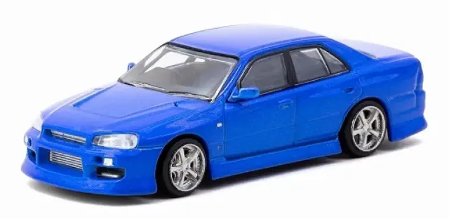 [予約] ターマック 1/64 ユーラス ニッサン スカイライン ER34 ブルー　T64G-088-BL