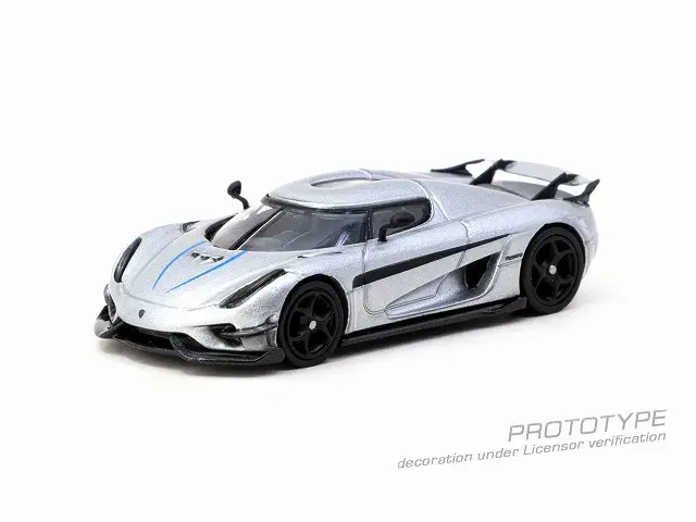 [予約] ターマックワークス 1/64 ケーニグセグ レゲーラ  シルバーメタリック / ブルーアクセント　T64G-TL017-SL