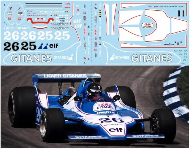 TBデカール 1/12 リジェ JS11 1979 1980 フルデカール　TBD1024