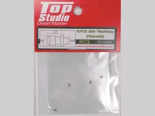 トップスタジオ 1/12 エアバルブ (小) 4個入　TD23024