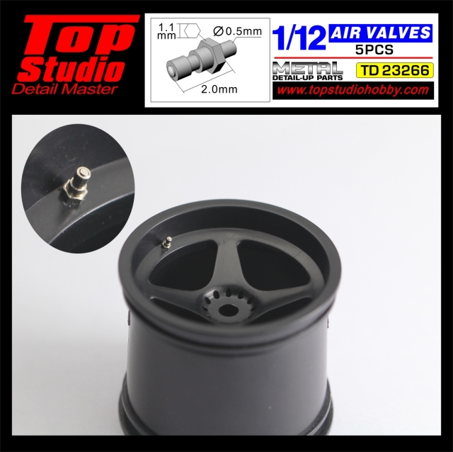 トップスタジオ 1/12 エアバルブ 5個入り　TD23266