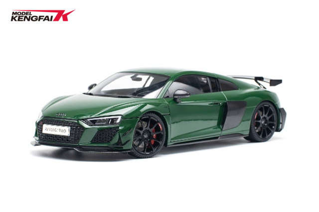 予約] ケンファイ 1/18 アウディ R8 GT RWD グリーン フル開閉モデル 