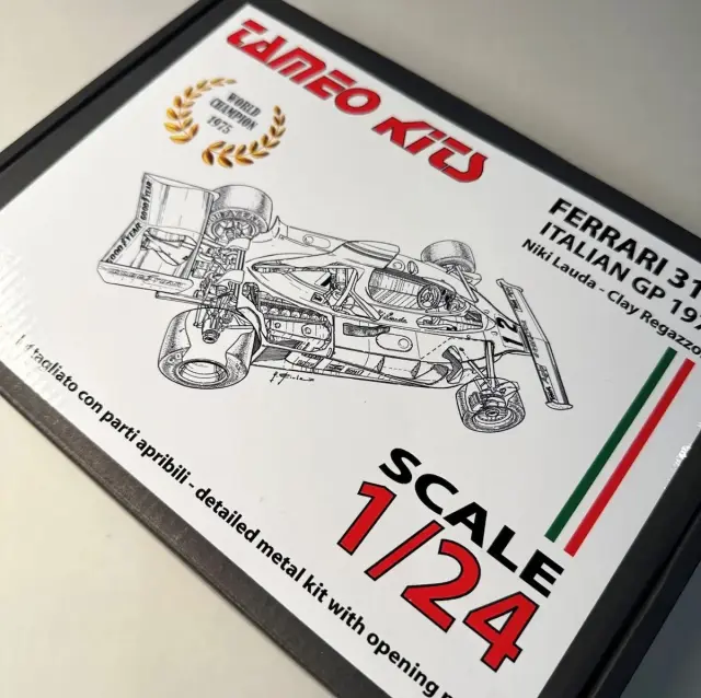 タメオ 1/24 メタルキット フェラーリ 312 T イタリアGP 1975 N.ラウダ / C.レガッツォーニ TLK005