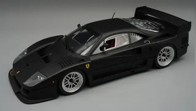 [予約] テクノモデル 1/12 フェラーリ F40 LM プレスバージョン 1996 マットブラック w/エンケイ シルバーホイール　TM12-17C