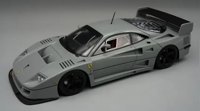 [予約] テクノモデル 1/12 フェラーリ F40 LM 1996 プレスバージョン ミドルグレー w/ブラックホイール　TM12-17E
