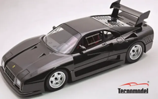 [予約] テクノモデル 1/18 フェラーリ 288 GTO エヴォルツィオーネ 1985 メタリックブラック シルバーホイール　TM18-361G