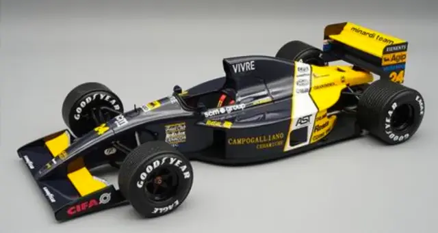 [予約] テクノモデル 1/18 ミナルディ M191 オーストラリアGP 1991 No.24 ロベルト モレノ レインタイヤ車　TM18-373D