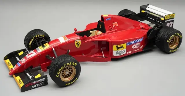[予約] テクノモデル 1/18 フェラーリ 412 T2 日本GP 1995 ジャン・アレジ レインタイヤ車 デカール加工品　TM18-388ADC