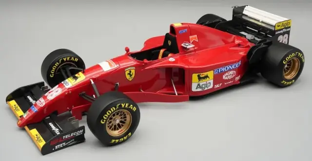 [予約] テクノモデル 1/18 フェラーリ 412 T2 日本GP 1995 ゲルハルト・ベルガー レインタイヤ車 デカール加工品　TM18-388DDC