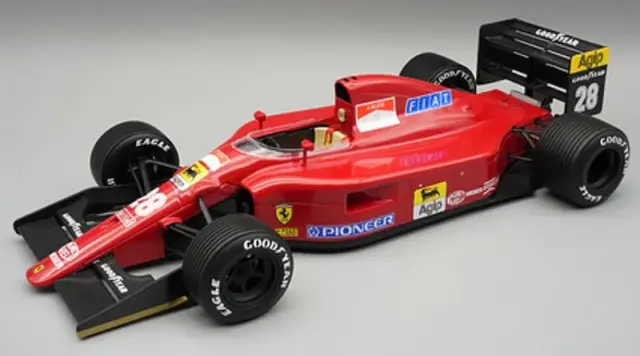 [予約] テクノモデル 1/18 フェラーリ 642 F1 イギリスGP 1991 ジャン・アレジ レインタイヤ デカール加工品　TM18-392ADC