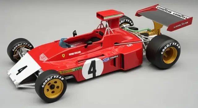 [予約] テクノモデル 1/18 フェラーリ 312 B3-73 カナダGP 1973 アルトゥーロ・メルツァリオ ノーズ破損仕様　TM18-411C