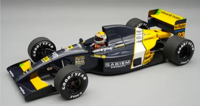 [予約] テクノモデル 1/18 ミナルディ M191 モナコGP 1991 No.23 ピエルイジ マルティーニ ドライバーフィギュア付き　TMD18-471B