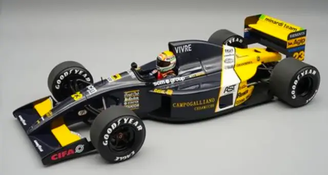 [予約] テクノモデル 1/18 ミナルディ M191 アメリカGP 1991 No.23 ピエルイジ マルティーニドライバーフィギュア付き　TMD18-471C
