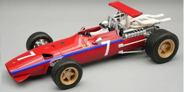 [予約] テクノモデル 1/18 フェラーリ 312F1/68 No.7 1968 アメリカGP デレック・ベル　TMD18-317D