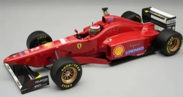 [予約] テクノモデル 1/18 フェラーリ F310 サンマリノGP 1996 エディ・アーバイン ドライバーフィギュア付き デカール加工品　TMD18-332BDC