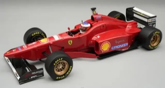 [予約] テクノモデル 1/18 フェラーリ F310 イタリアGP 1996 ウィナー ミハエル・シューマッハ ドライバーフィギュア付き デカール加工品　TMD18-332CDC
