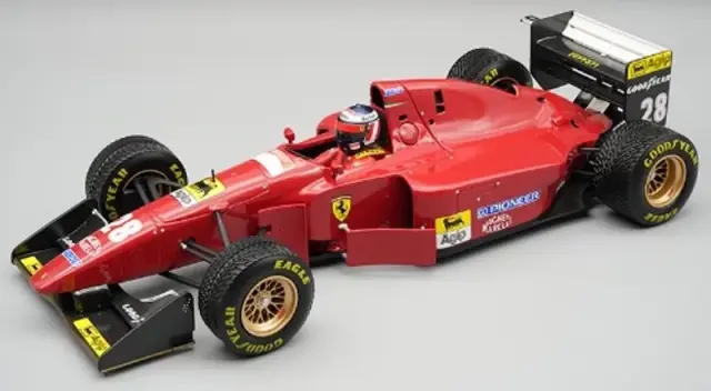 [予約] テクノモデル 1/18 フェラーリ 412T1B 日本GP 1994 ゲルハルト・ベルガー レインタイヤ仕様 ドライバーフィギュア付き　TMD18-334D
