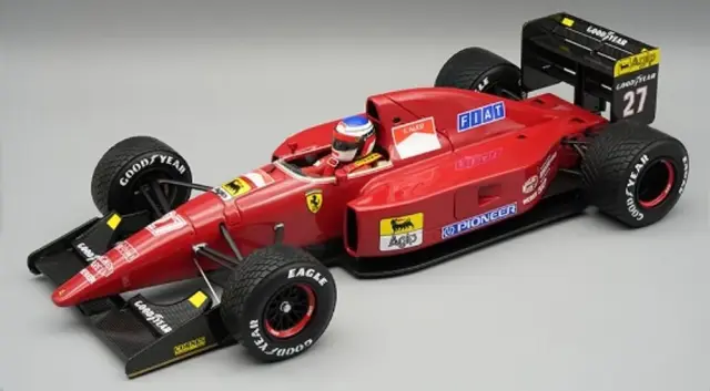 [予約] テクノモデル 1/18 フェラーリ F92A スペインGP 1992  No.27 ジャン・アレジ レインタイヤ車 ドライバーフィギュア付き　TMD18-338C