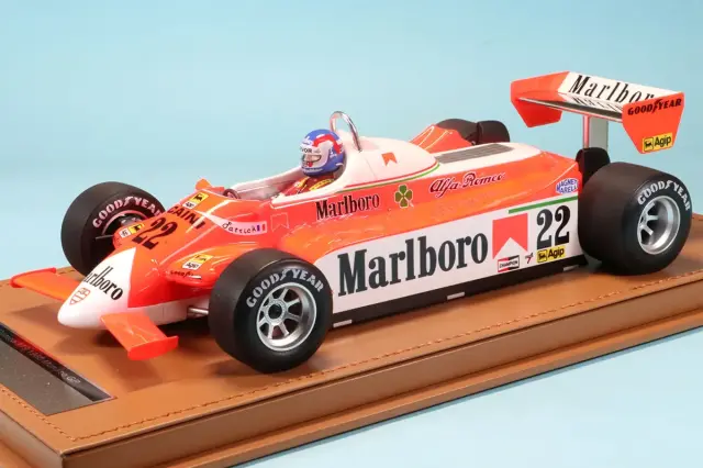 テクノモデル 1/18 アルファロメオ 179 モナコGP 1980 P.ディパイエ ドライバーフィギュア付き デカール加工品 　TMD18-421CDC