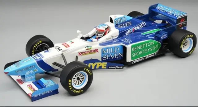 [予約] テクノモデル 1/18 ベネトン B196 アルゼンチンGP 1996 No.3 ジャン・アレジ ドライバーフィギュア付き　　TMD18-423C