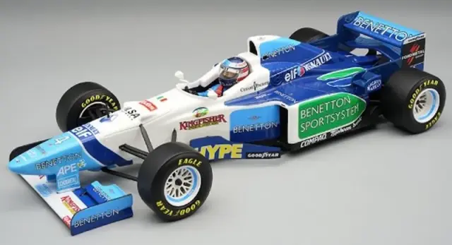 [予約] テクノモデル 1/18 ベネトン B196 モナコGP 1996 No.4 ゲルハルト・ベルガー ドライバーフィギュア付き　　TMD18-423D